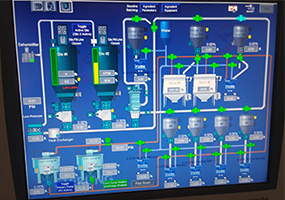 Pneumatic conveying system control panel