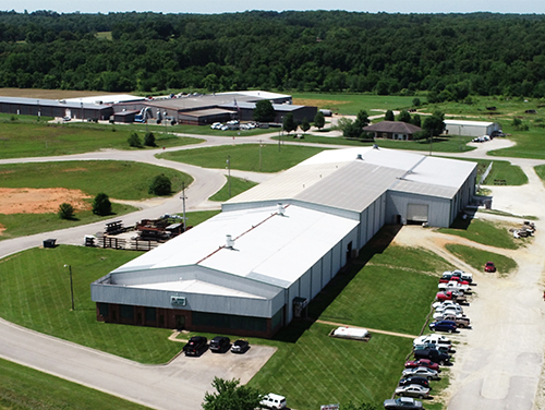 Aerial view of CAMCORP manufacturing facility