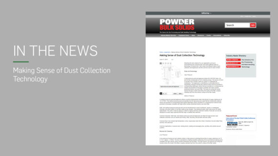 Read the CAMCORP article making sense of dust collection on Powder Bulk Solids