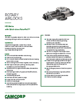 CAMCORP MD with Quick-Clean RotorRail rotary airlock datasheet